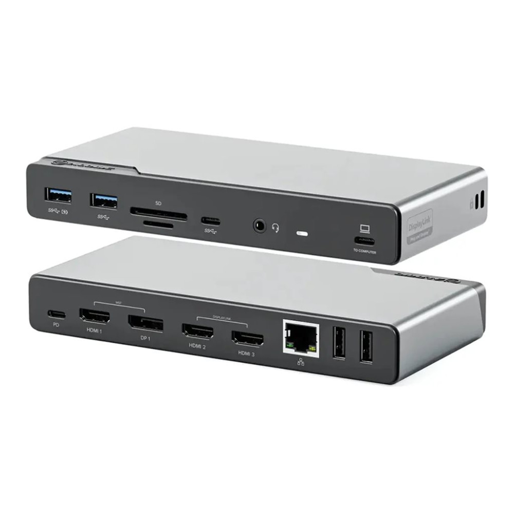Produktbild för ALOGIC DV4 - dockningsstation - USB-C / USB-A - 3 x HDMI, DP - 1GbE
