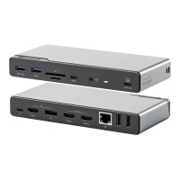 Produktbild för ALOGIC DV4 - dockningsstation - USB-C / USB-A - 3 x HDMI, DP - 1GbE