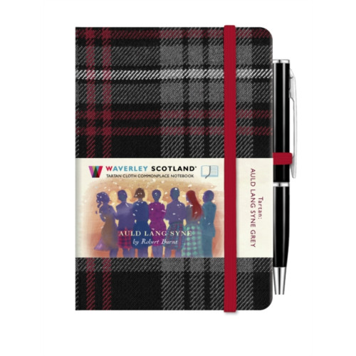 The Gresham Publishing Co. Ltd Auld Lang Syne Grey Mini Hardback Notebook with Pen; 10.5cm x 7cm (inbunden, eng)