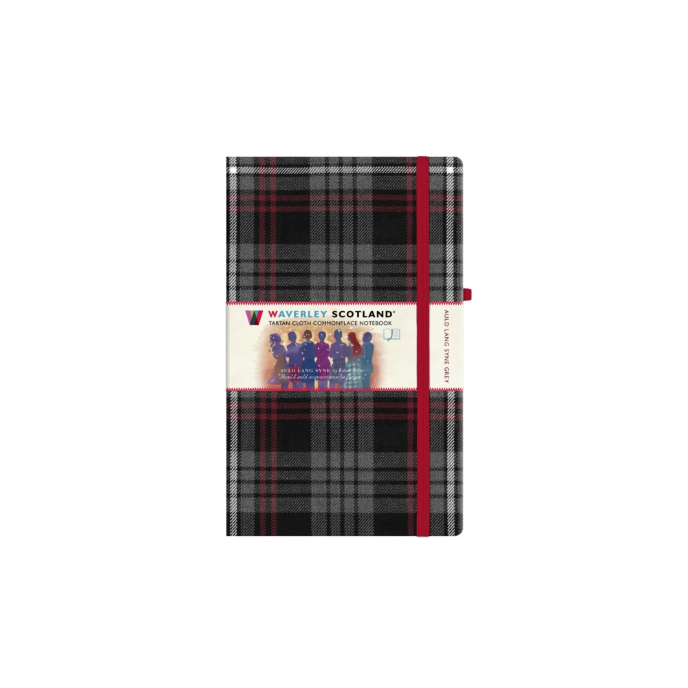 Produktbild för Auld Lang Syne Grey Tartan Notebook: Large 21cm x 13cm (inbunden, eng)