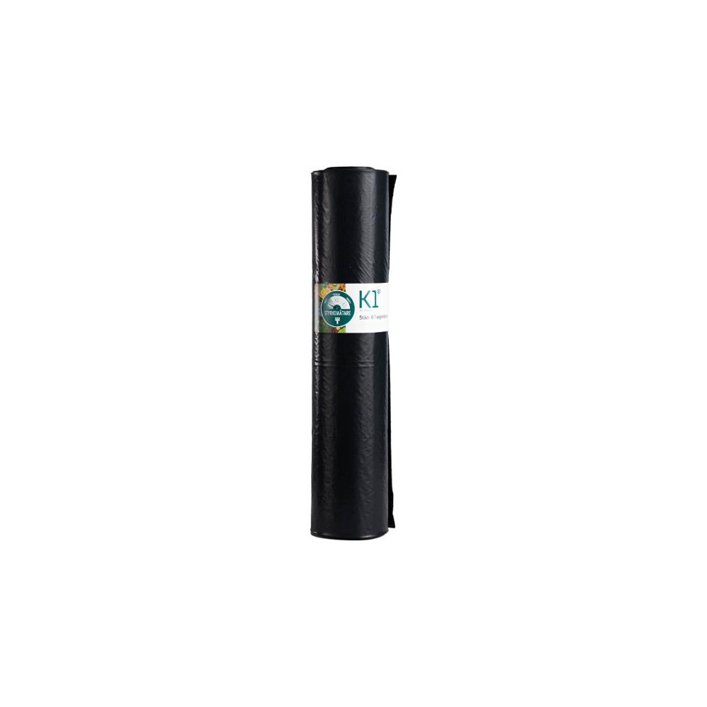 Produktbild för Plastsäck K1 Basic 125L 40my svart 25/rl