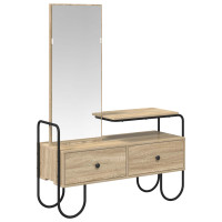Produktbild för Smyckebord Sonoma-ek 100 x 36,5 x 136 cm Konstruerat trä