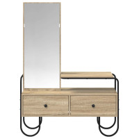 Produktbild för Smyckebord Sonoma-ek 100 x 36,5 x 136 cm Konstruerat trä