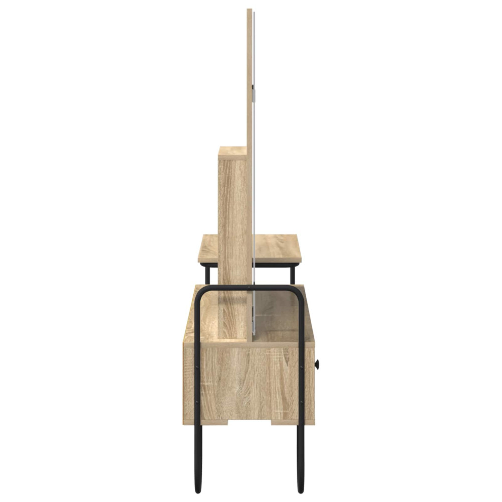 Produktbild för Smyckebord Sonoma-ek 100 x 36,5 x 136 cm Konstruerat trä