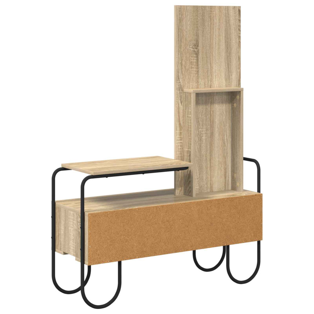 Produktbild för Smyckebord Sonoma-ek 100 x 36,5 x 136 cm Konstruerat trä
