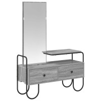 Produktbild för Smyckebord Grå Sonoma 100 x 36,5 x 136 cm Konstruerat trä