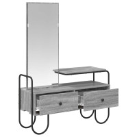 Produktbild för Smyckebord Grå Sonoma 100 x 36,5 x 136 cm Konstruerat trä