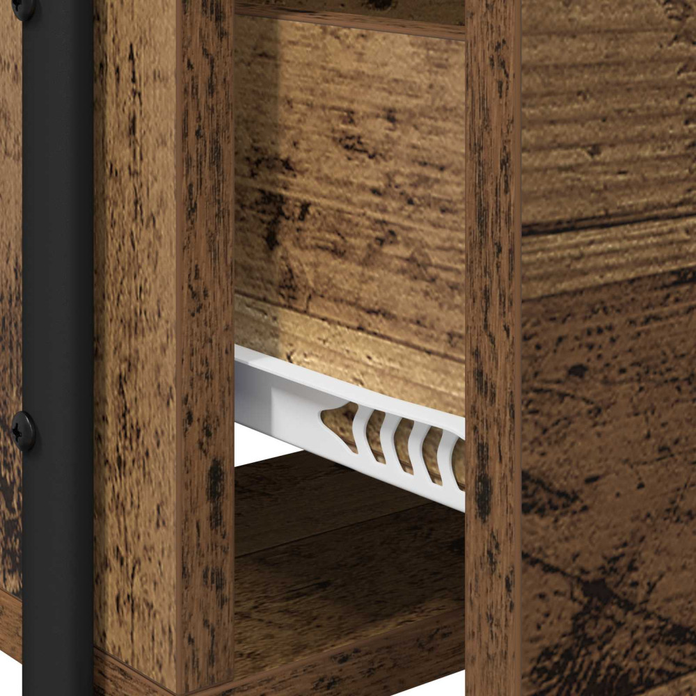 Produktbild för Smyckebord Gammalt trä 100 x 36,5 x 136 cm Konstruerat trä