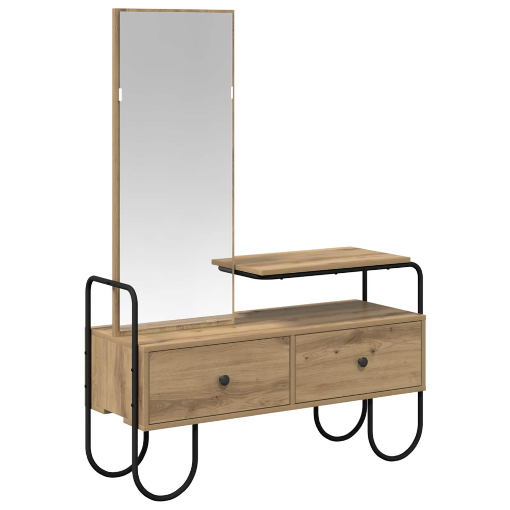 Produktbild för Smyckebord Artisan-ek 100 x 36,5 x 136 cm Konstruerat trä