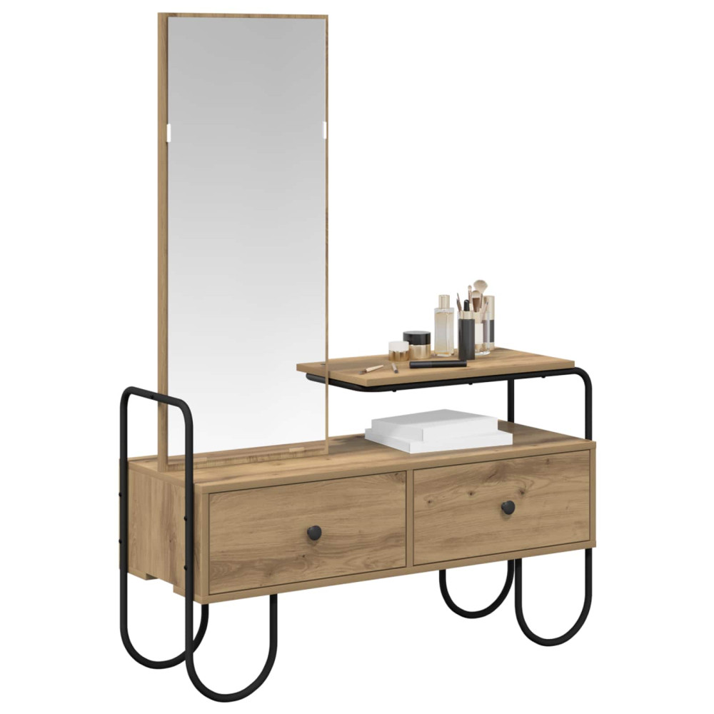 Produktbild för Smyckebord Artisan-ek 100 x 36,5 x 136 cm Konstruerat trä
