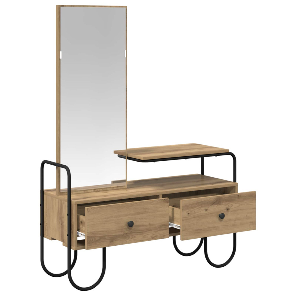 Produktbild för Smyckebord Artisan-ek 100 x 36,5 x 136 cm Konstruerat trä