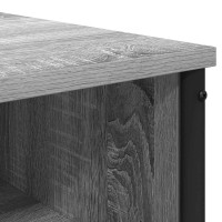 Produktbild för Smyckebord med hylla med lagring Grå Sonoma Konstruerat trä