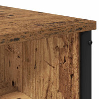 Produktbild för Smyckebord med hylla med lagring Gammalt trä Konstruerat trä