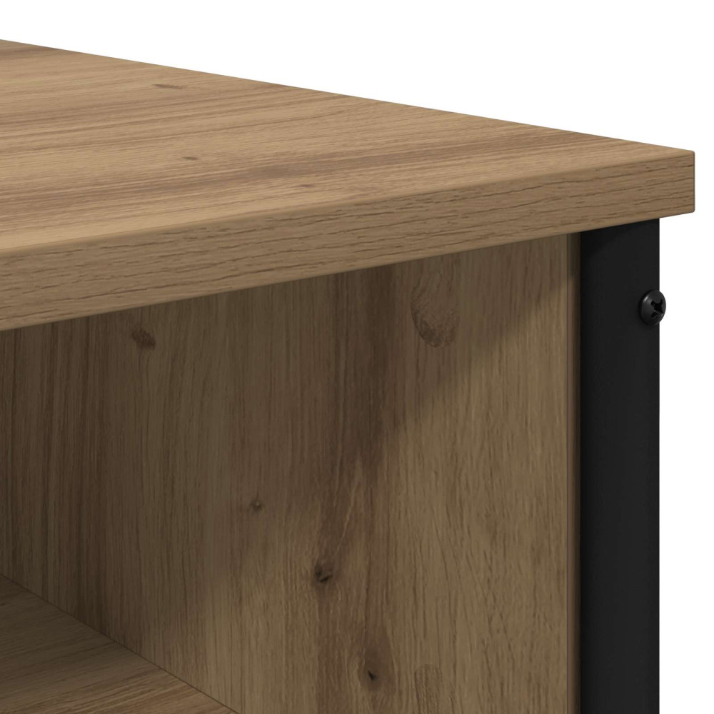 Produktbild för Smyckebord med hylla med lagring Artisan-ek Konstruerat trä