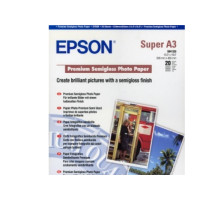 Produktbild för Epson Premium Semigloss Photo Paper - fotopapper - halvblank - 20 ark - A3 Plus