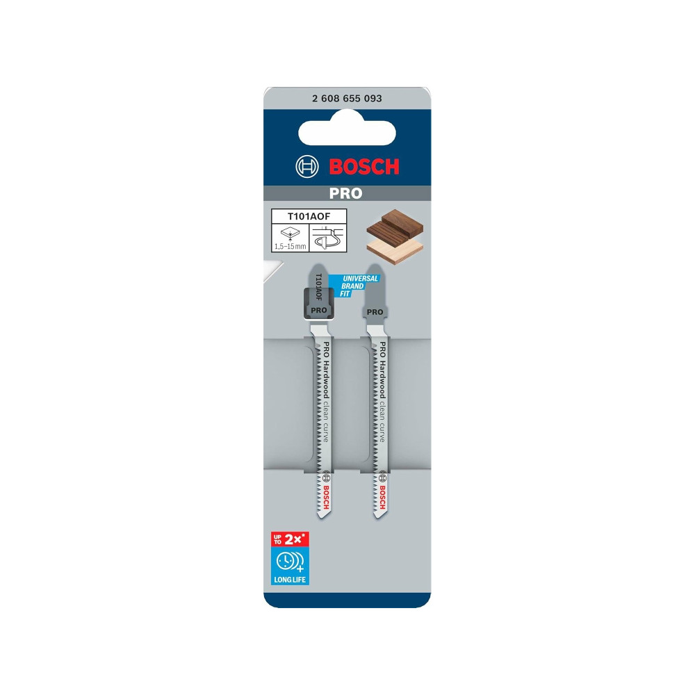 Produktbild för BOSCH BRZESZCZOT T PRO hårt trä CLEAN CURVE T101AOF 83 mm (2...