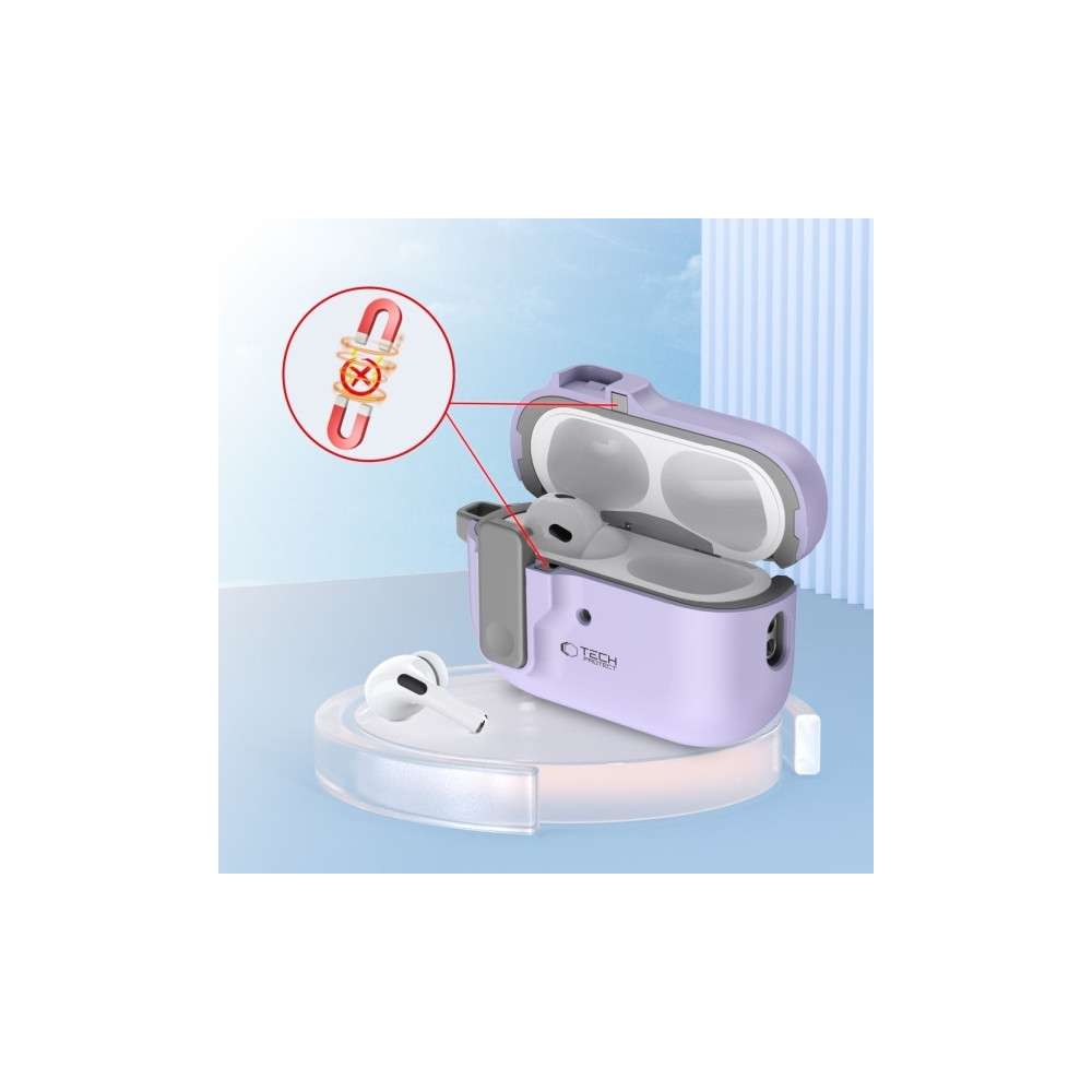 Produktbild för Tech-Protect TECH-PROTECT SLIM HOOK fodral för Apple AirPods...