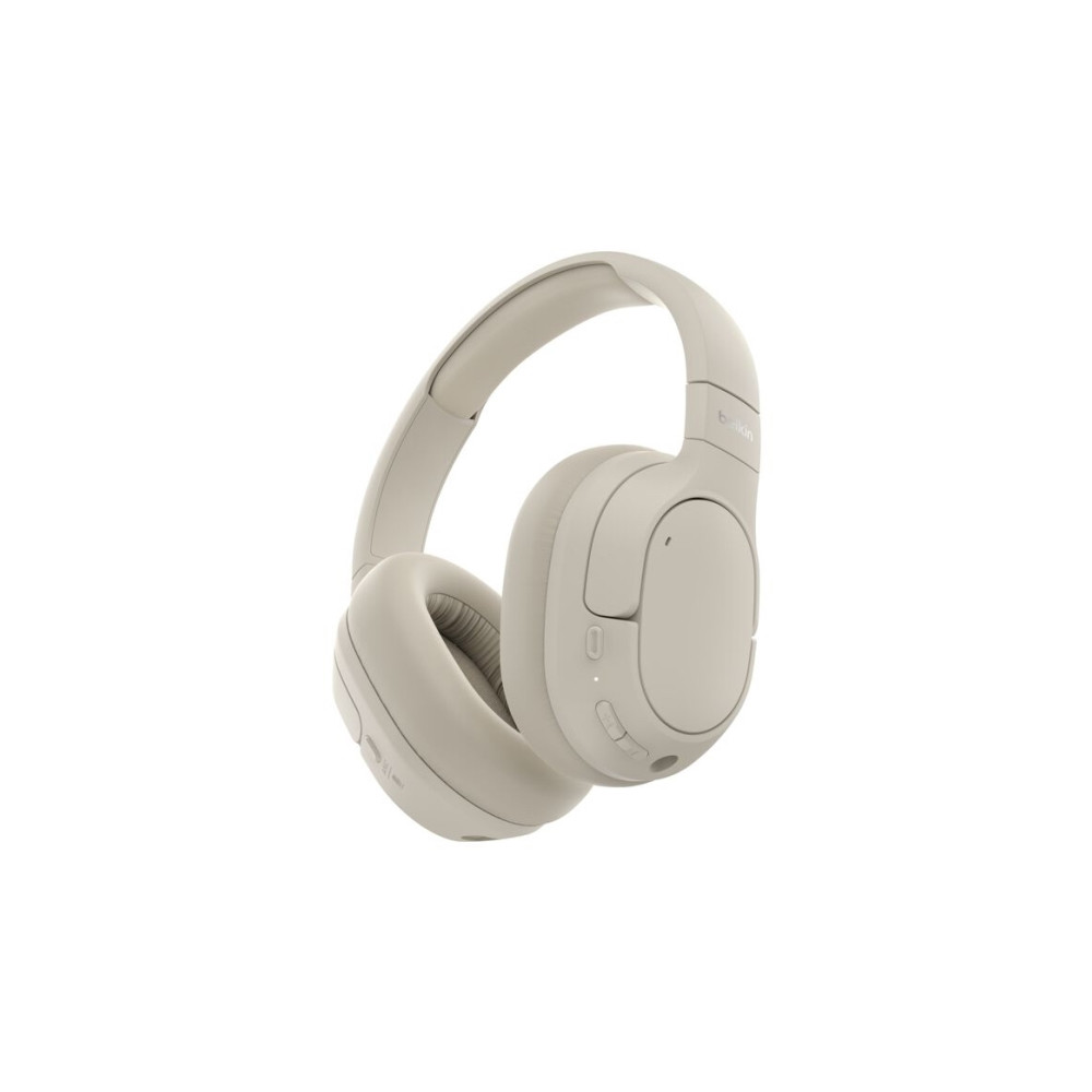 Produktbild för Belkin SoundForm Isolate - hörlurar med mikrofon - USB-C, 3,5 mm kontakt