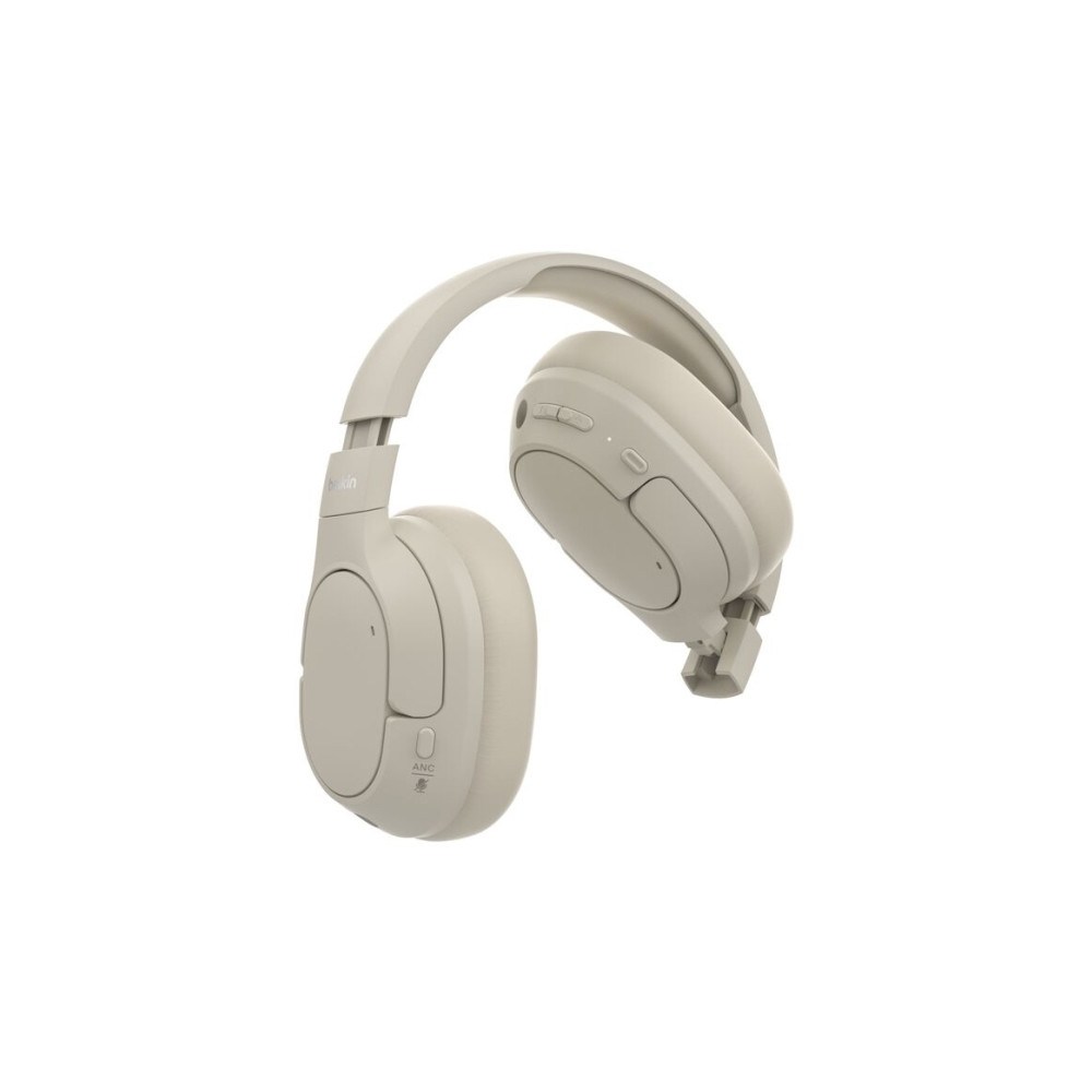 Produktbild för Belkin SoundForm Isolate - hörlurar med mikrofon - USB-C, 3,5 mm kontakt