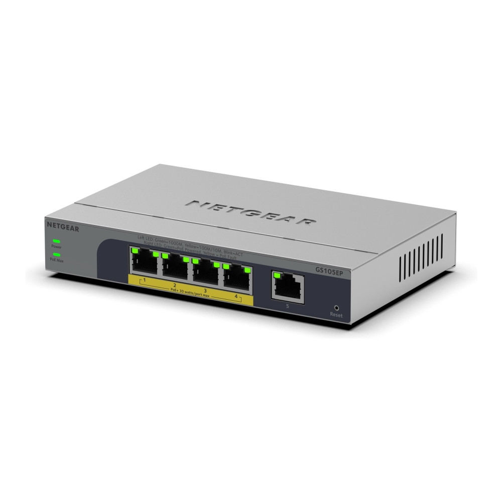 Produktbild för NETGEAR Easy Smart GS105EP - switch - 5 portar - smart
