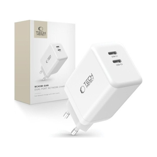 Tech-Protect Tech Protect 45W-GAN 2-portars PD45W-laddare