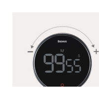 Produktbild för Digital nedräkningstimer Baseus Heyo Rotation Pro, Black FMD...