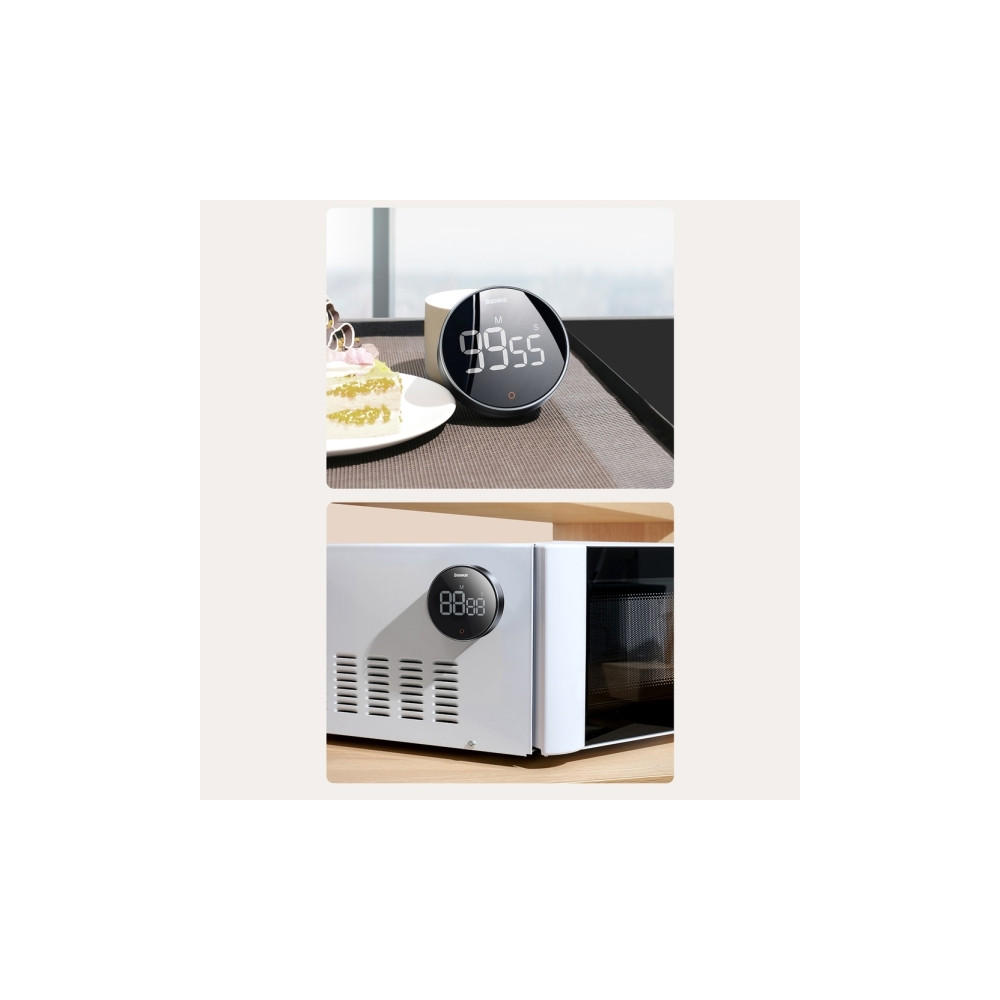Produktbild för Digital nedräkningstimer Baseus Heyo Rotation Pro, Black FMD...