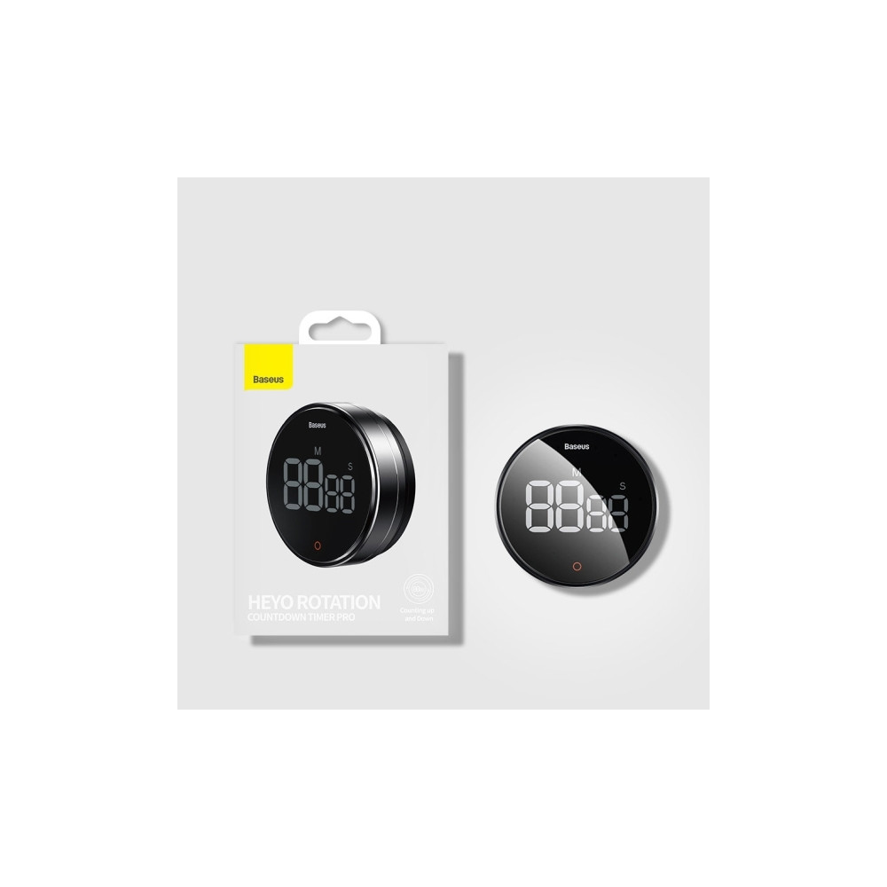 Produktbild för Digital nedräkningstimer Baseus Heyo Rotation Pro, Black FMD...