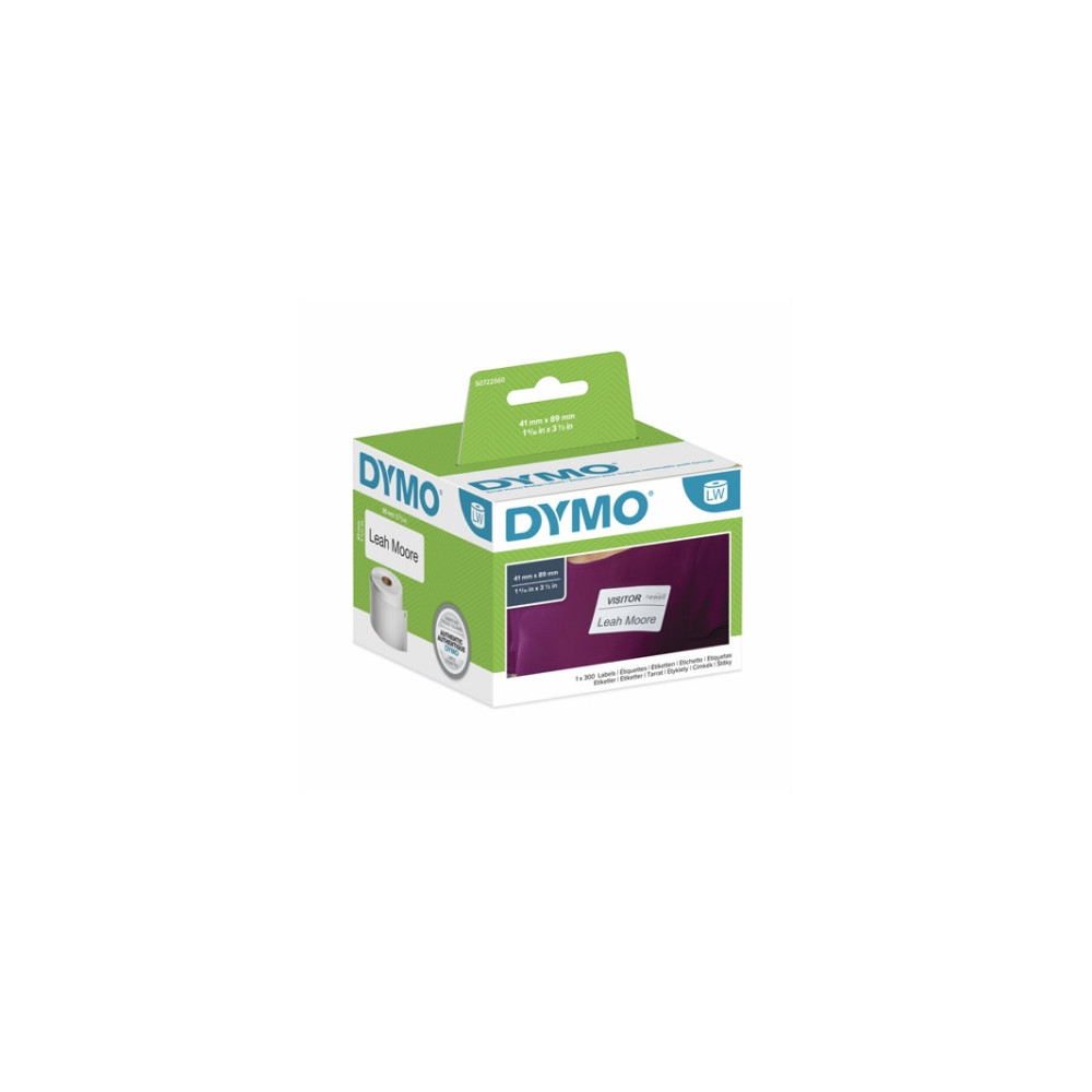 Produktbild för DYMO LabelWriter - taggar för namnskylt - 300 etikett (er) - 89 x 41 mm