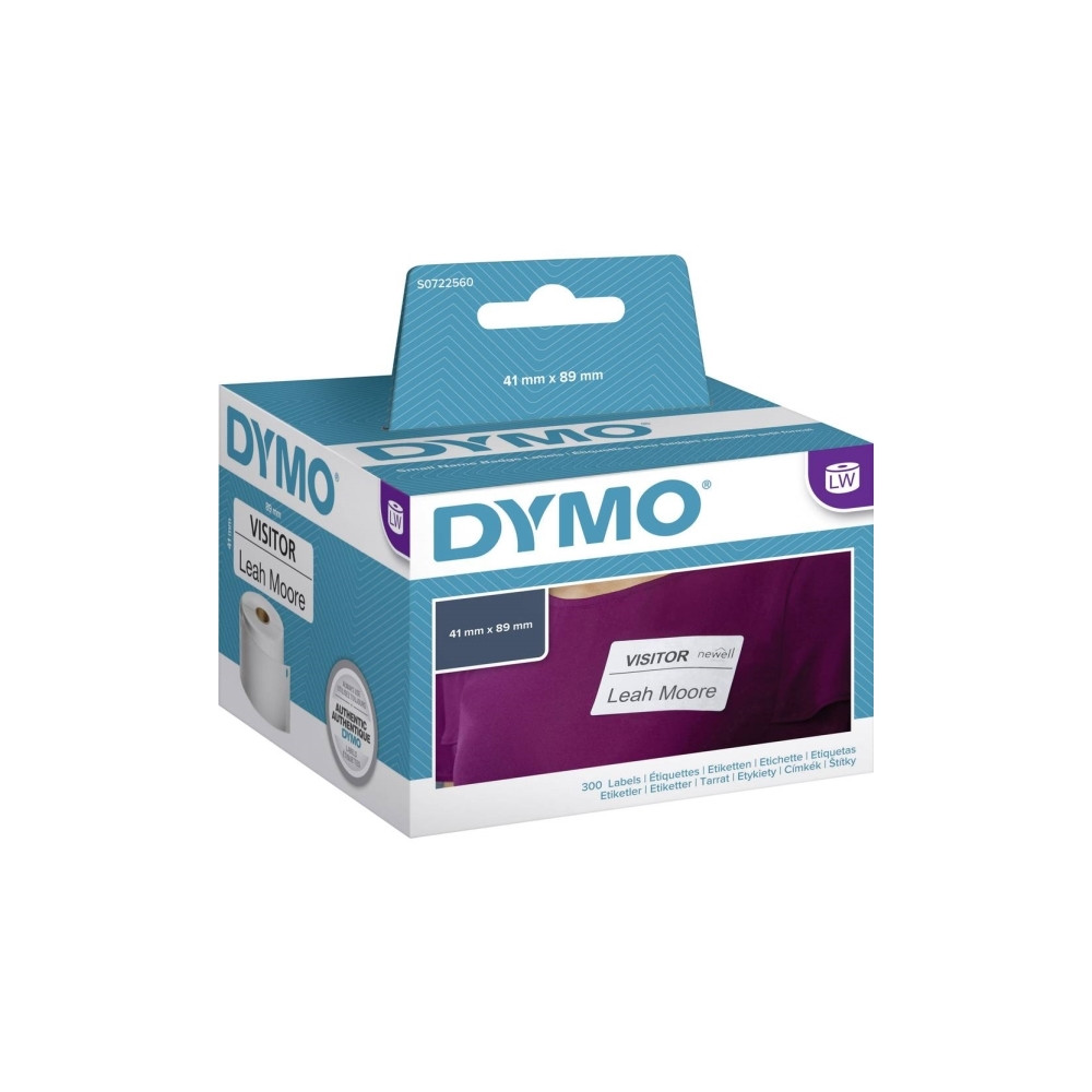 Produktbild för DYMO LabelWriter - taggar för namnskylt - 300 etikett (er) - 89 x 41 mm
