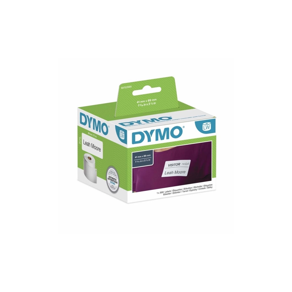Produktbild för DYMO LabelWriter - taggar för namnskylt - 300 etikett (er) - 89 x 41 mm