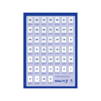 Produktbild för MULTI 3 universella etiketter MULTI 3, 99,1x38,1 mm, rundade...