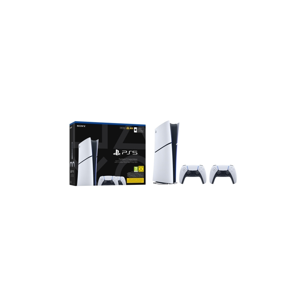 Produktbild för Sony Playstation 5 Slim Digital, PlayStation 5, Svart, Vit,...