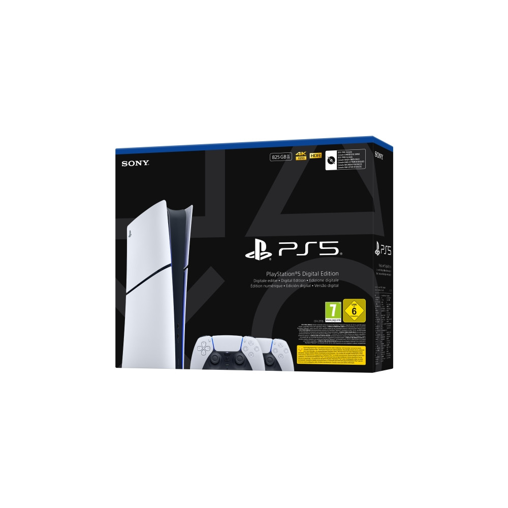 Produktbild för Sony Playstation 5 Slim Digital, PlayStation 5, Svart, Vit,...