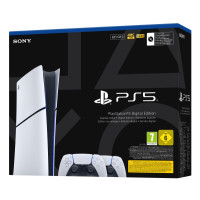Produktbild för Sony Playstation 5 Slim Digital, PlayStation 5, Svart, Vit,...