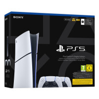 Produktbild för Sony Playstation 5 Slim Digital, PlayStation 5, Svart, Vit,...