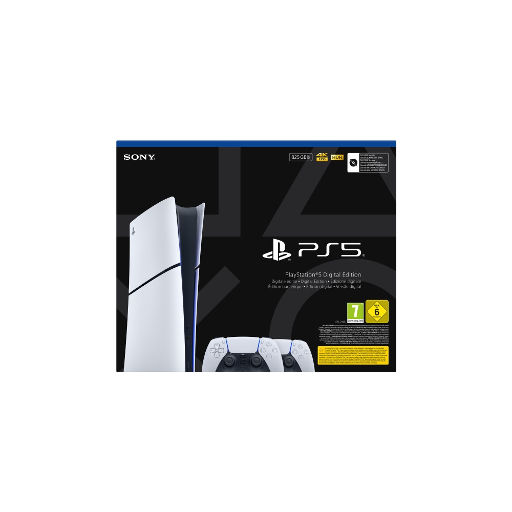 Produktbild för Sony Playstation 5 Slim Digital, PlayStation 5, Svart, Vit,...