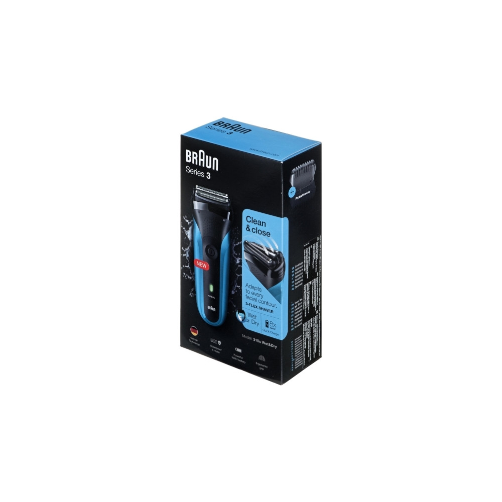 Produktbild för Braun Series 3 310s - rakapparat - blå