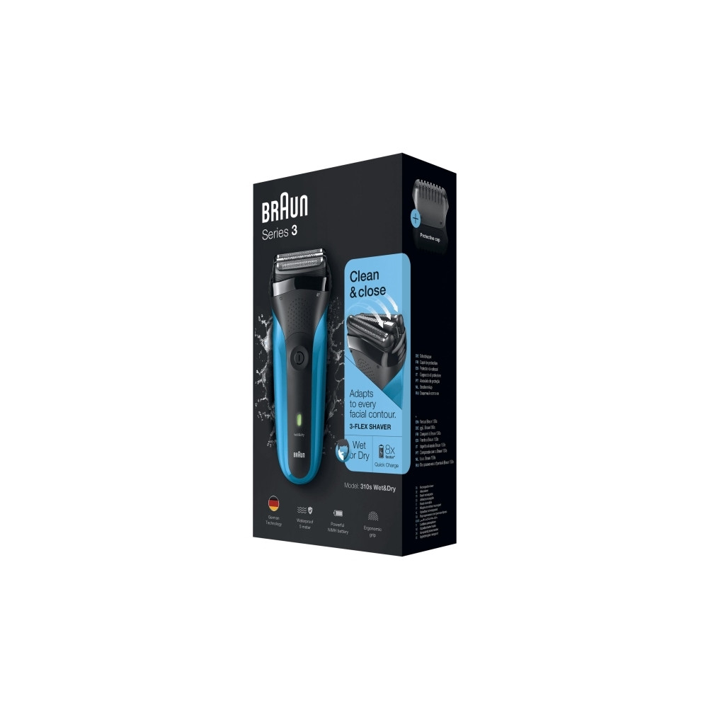 Produktbild för Braun Series 3 310s - rakapparat - blå