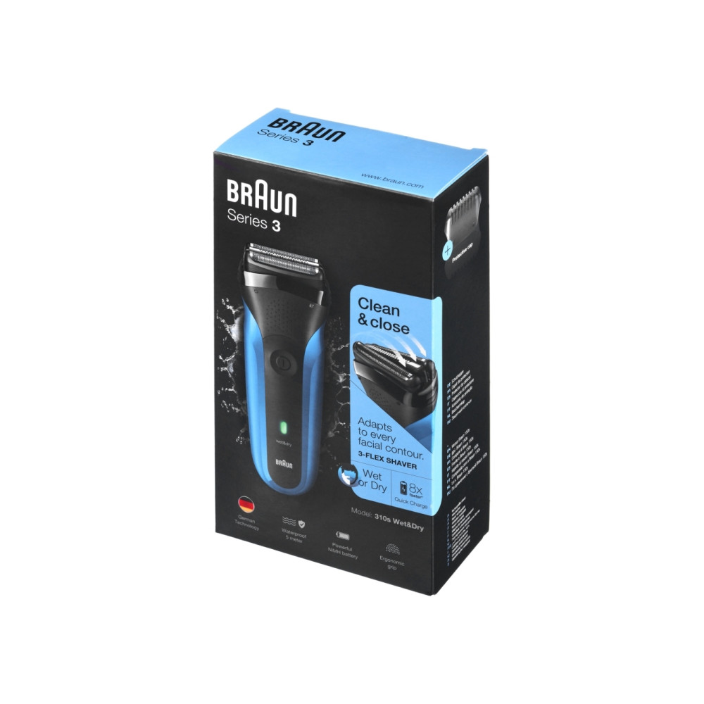 Produktbild för Braun Series 3 310s - rakapparat - blå