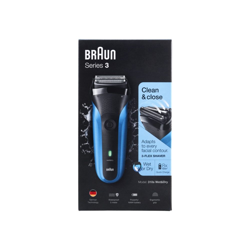 Produktbild för Braun Series 3 310s - rakapparat - blå
