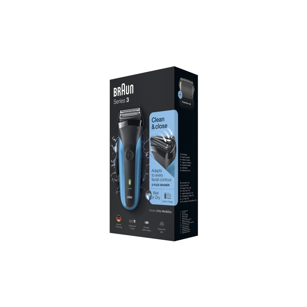 Produktbild för Braun Series 3 310s - rakapparat - blå