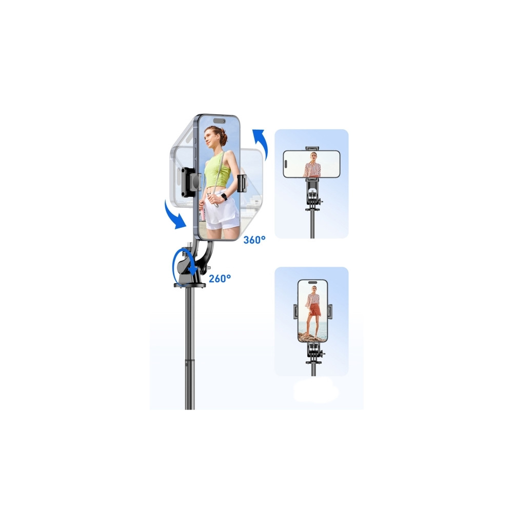 Produktbild för Selfiestång Hurtel Selfie stick WC1Y2S teleskopiskt stativ 1...