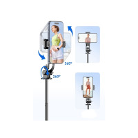 Produktbild för Selfiestång Hurtel Selfie stick WC1Y2S teleskopiskt stativ 1...