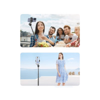 Produktbild för Selfiestång Hurtel Selfie stick WC1Y2S teleskopiskt stativ 1...