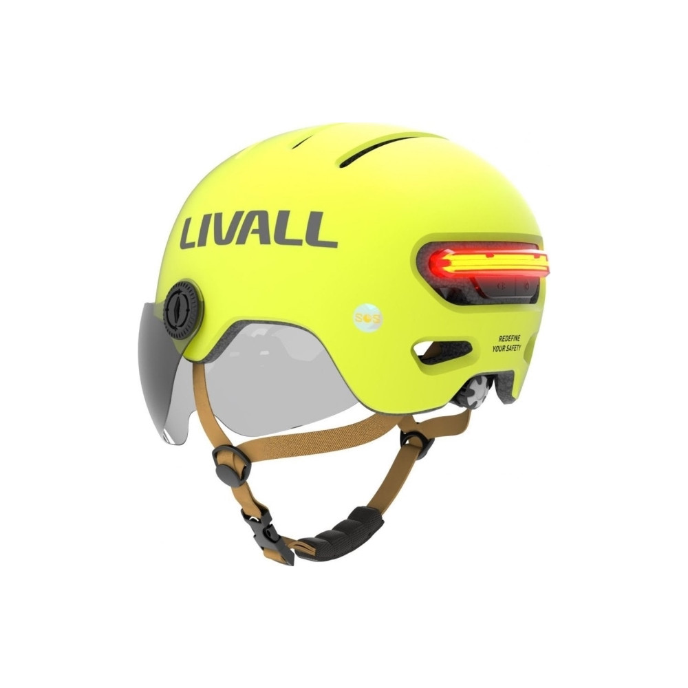 Produktbild för Livall smart stads-/cykelhjälm Livall L23 med snabb sensorin...