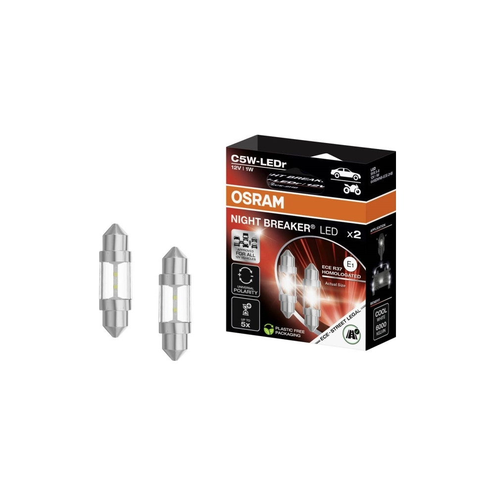 Produktbild för Osram Night Breaker LED C5W ECE