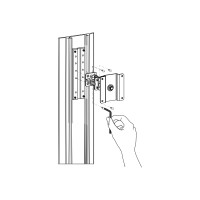Produktbild för Ergotron monteringskomponent - för platt panel - aluminium