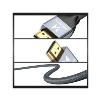Produktbild för Hurtel Wozinsky HDMI 2.1-kabel 8K 60 Hz 48 Gbps / 4K 120 Hz...