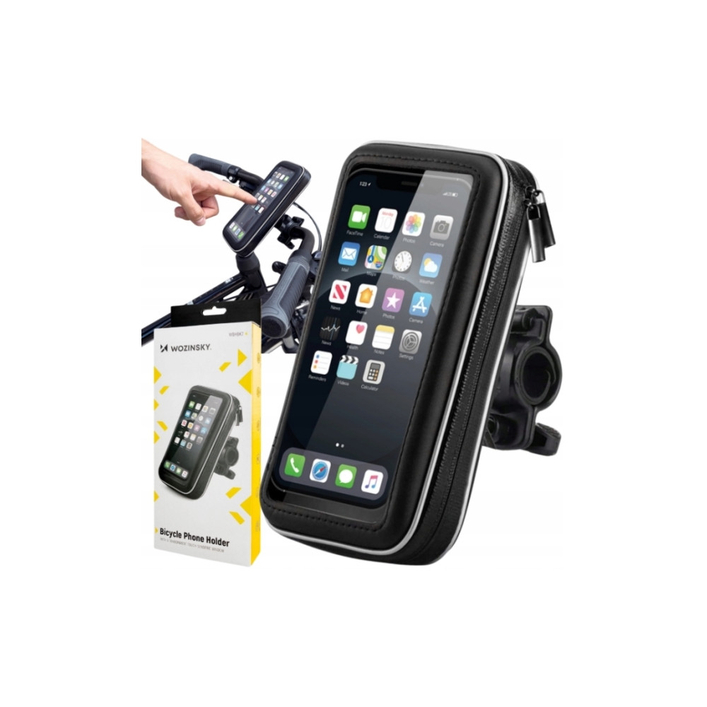 Produktbild för Wozinsky telefonhållare för cykel, motorcykel och elscooter...
